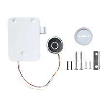 Fingerprint Lock Electronic Cabinet Door Locks Smart Biometric File Cabinet Lock Kit Replacement for Home & Office