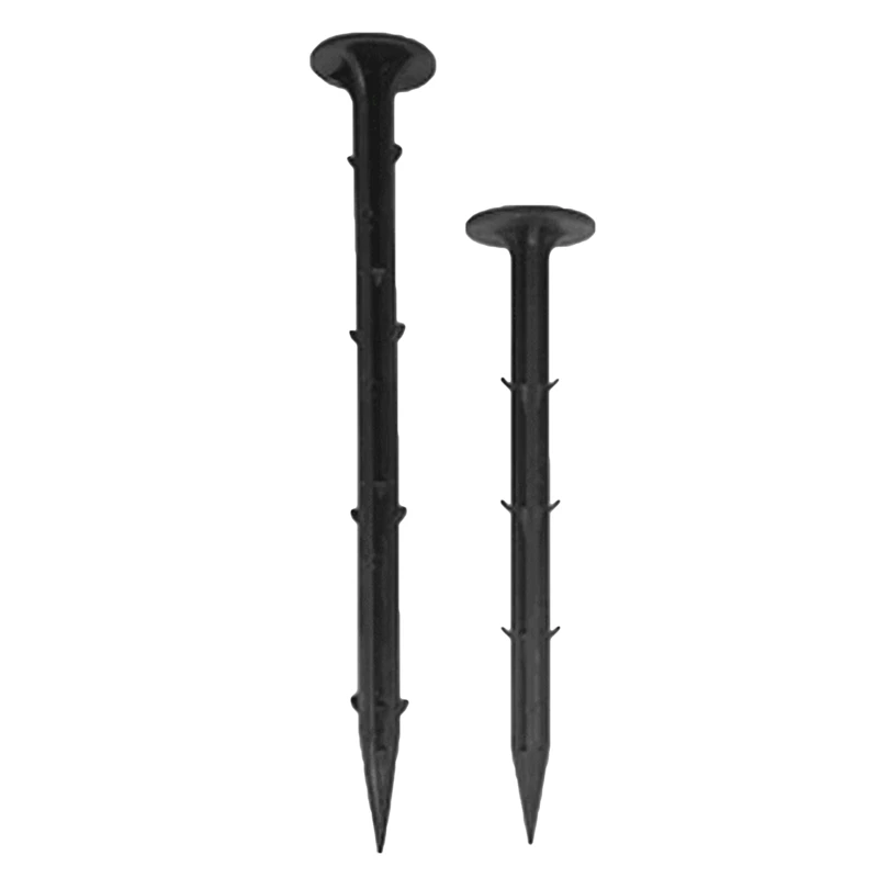 50pcs Ground Nail Film Fixed Garden Pegs PP Outdoor Mulch Shading Black Reusable | Дом и сад