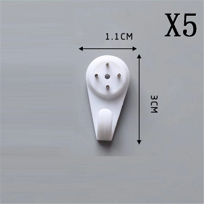5 pcs SSS# BAO украшения крепкие бесшовные рамы крюк кухня гостиная спальня мебель аксессуары подвесная Настенная картина вешалка - Цвет: 5 pcs