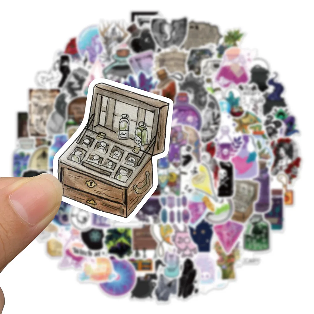 103050100pcs apothecary pharmacist cartoon graffiti stickers aesthetic art stickers laptop car phone kids toys decal sticker free global shipping