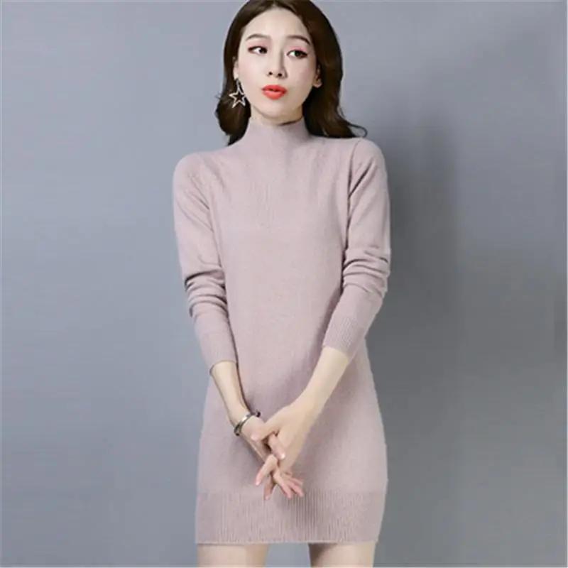 

WinterNew new Half Turtleneck Women Sweater Cashmere Pullover 100% Cashmere Elegant Ladies Knitted Sweater Women