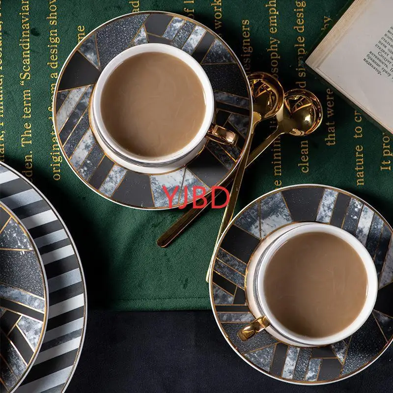 Кофейная чашка и блюдце в европейском стиле эспрессо керамическая кружка набор