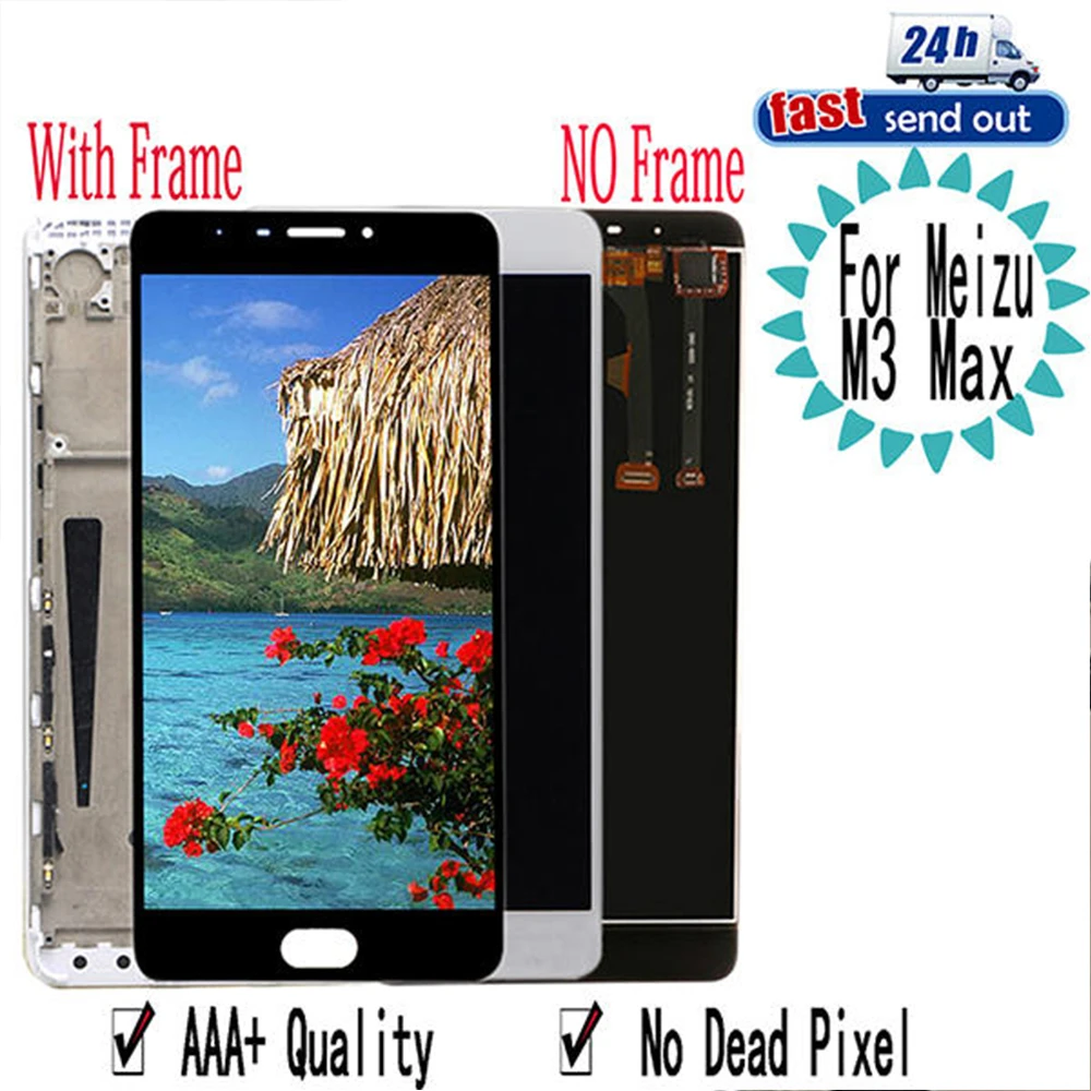 6 0 &quotMAX LCD для MEIZU M3 MAX ЖК дисплей S685H кодирующий преобразователь сенсорного экрана