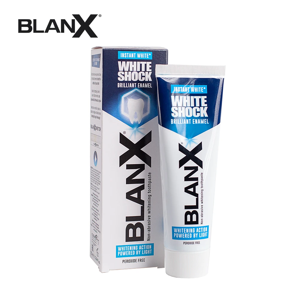 Зубная паста BlanX White Shock Instant мгновенное отбеливание зубов 75 мл.|Зубная паста| |
