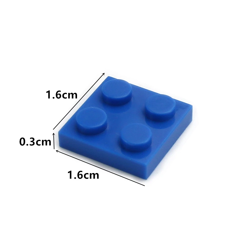 Thin Figures Bricks 2x2 Dots Multiple color DIY Educational Creative Size Bulk Set Building Blocks Compatible Classic Parts | Игрушки и