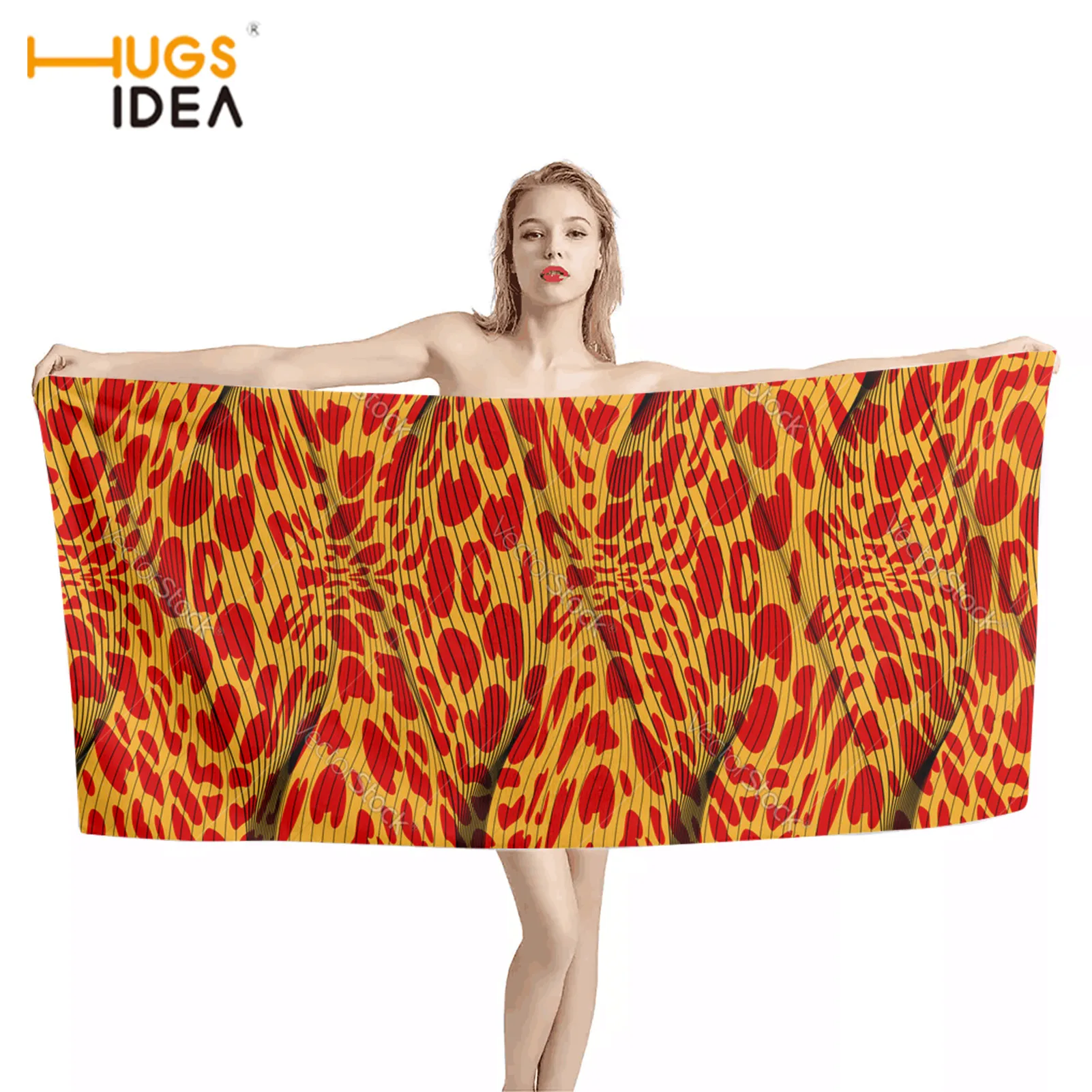 

HUGSIDEA традиции в африканском стиле Трайбл с леопардовым рисунком; Принт быстросохнущая для нанесения волосы Полотенца для дома для ванной д...