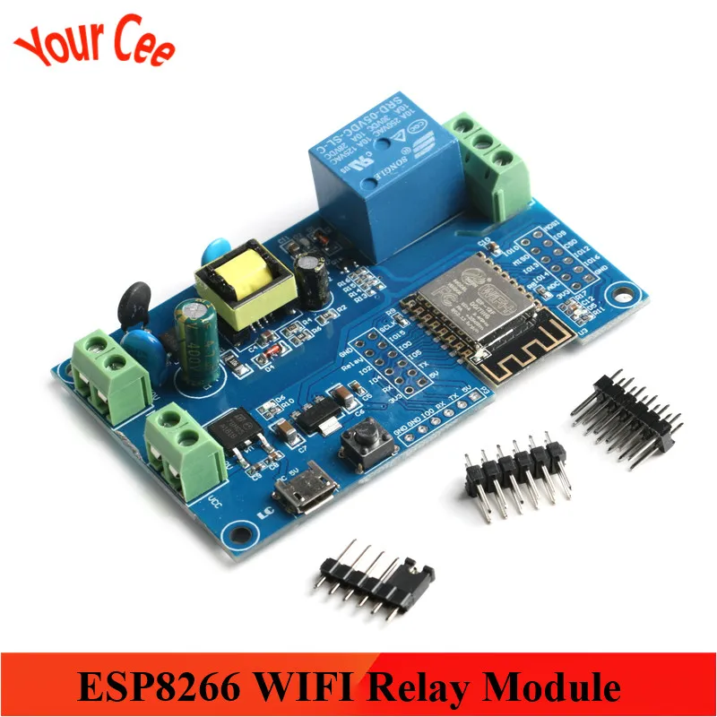 ESP8266 WI-FI Беспроводной триггерный релейный модуль ESP-12F AC 220V DC 5V 12V Питание изолятор