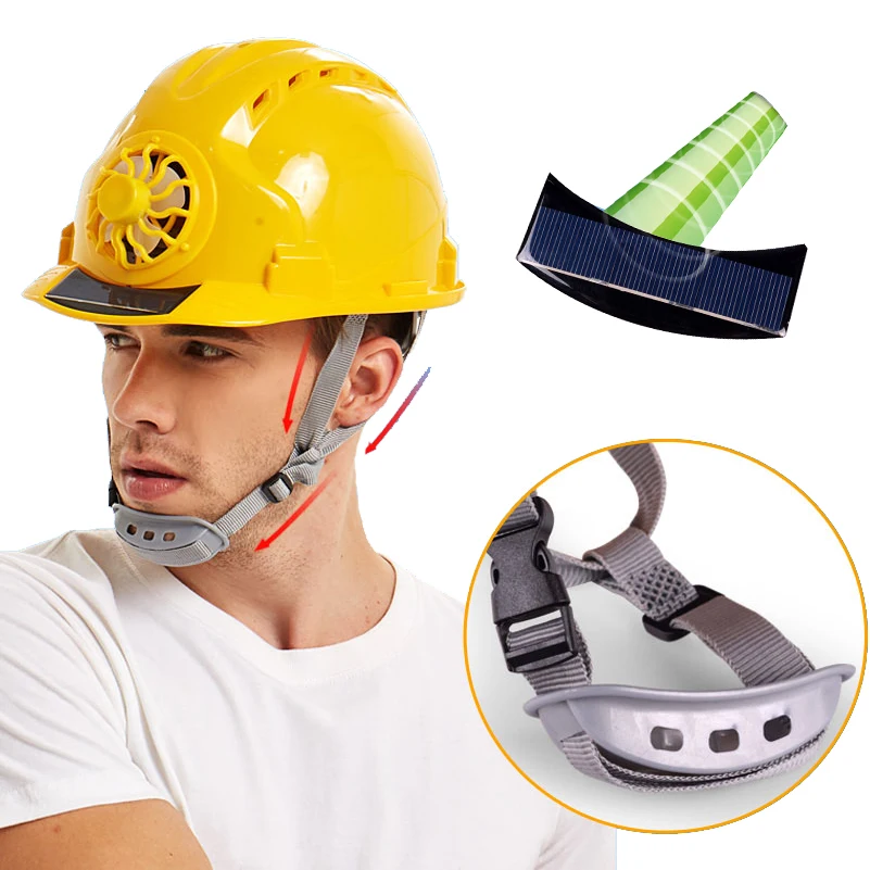 

Worker Safety Hat Solar Power Summer Cooling Fan Helmet Outdoor Workplace ABS Protective Hat Waterproof Safety Hat