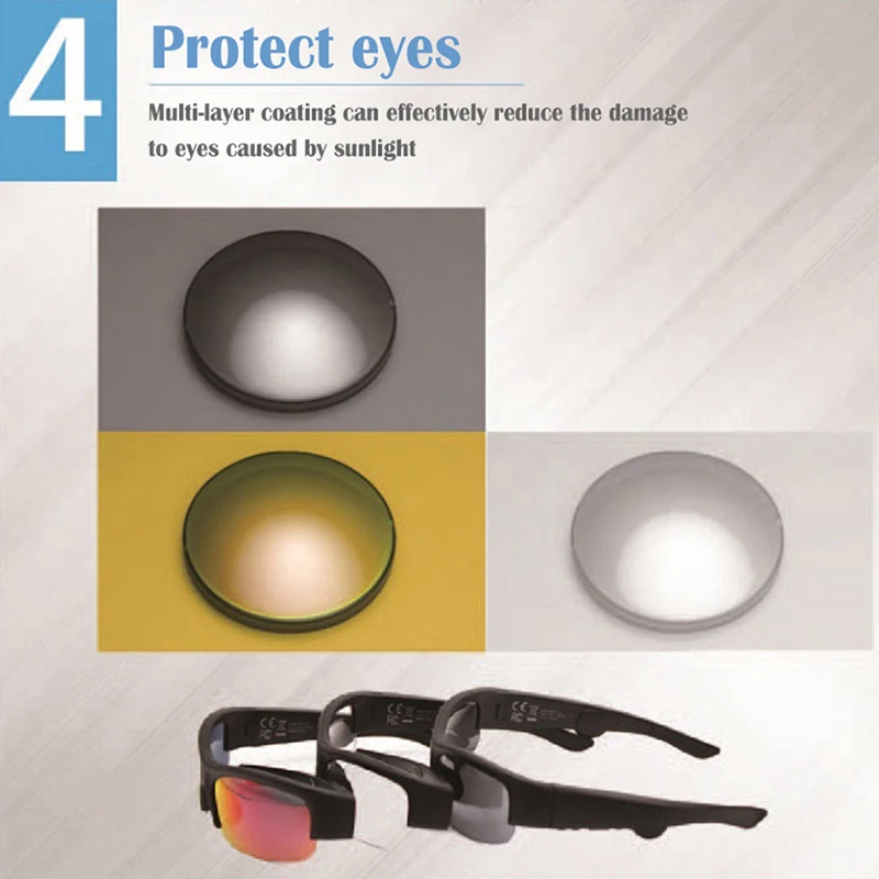 구매 신제품 5B 스마트 안경 블루투스 선글라스, 오픈 오디오 블루투스 안경 헤드셋 스포츠 전화 음성 네비게이션
