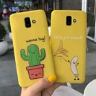 Матовый Силиконовый чехол для Samsung Galaxy J6 J6 + J6 Plus, полная защита, мягкая задняя крышка из ТПУ для SamsungJ6Plus J6 + J6, бампер