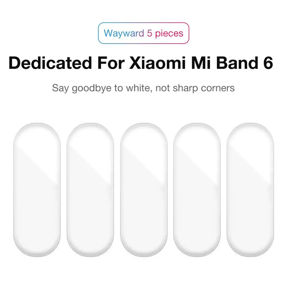 

3D Curved Screen Protector For Xiaomi Mi Band 6 Film Full Cover Soft Glass Protective Film For Mi Band 6 Wristband Accessories