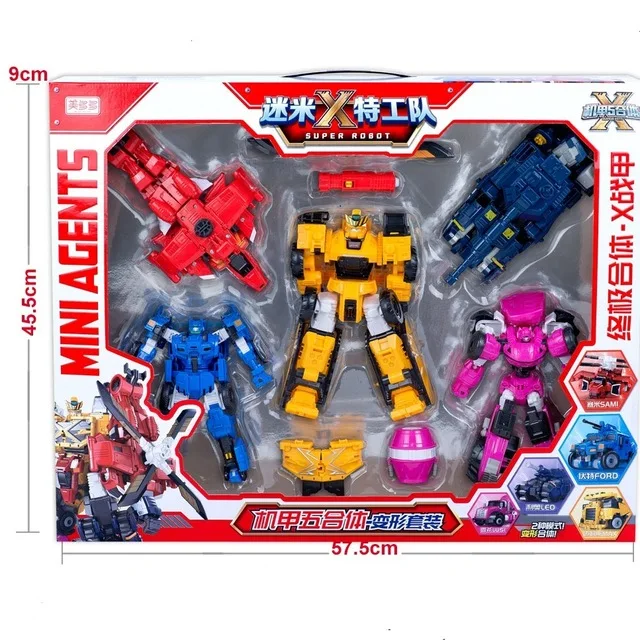 

2021 New MiniForce Transformation Big Version Action Figure Toys Agent Toys X Volt Semey Air Force Toys For Boys Gifts Style 2