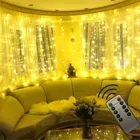 Гирлянда-занавеска с медным проводом, 3 х3 м, 300 светодиодов