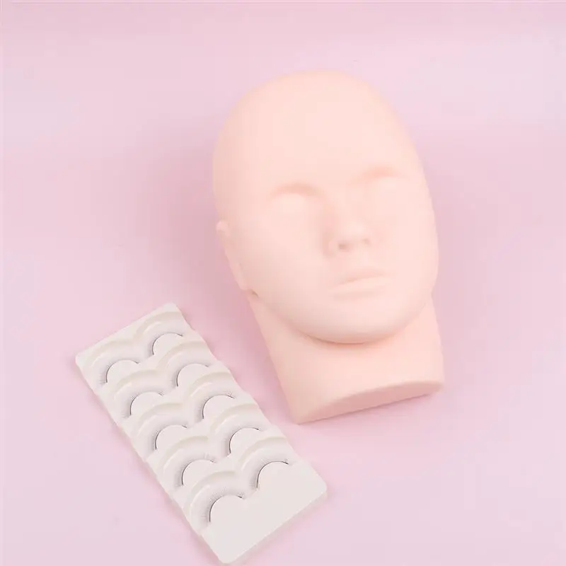 

Eyelash Extension Accessories Silicone Practice Head Mannequin head Beauty Tools for Girls Women