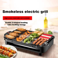 Indoor Small Barbecue Home Smoke-Free Multi-Function Barbecue Electric Baking Pan Small Skewer 220V 1300W AMR50-230