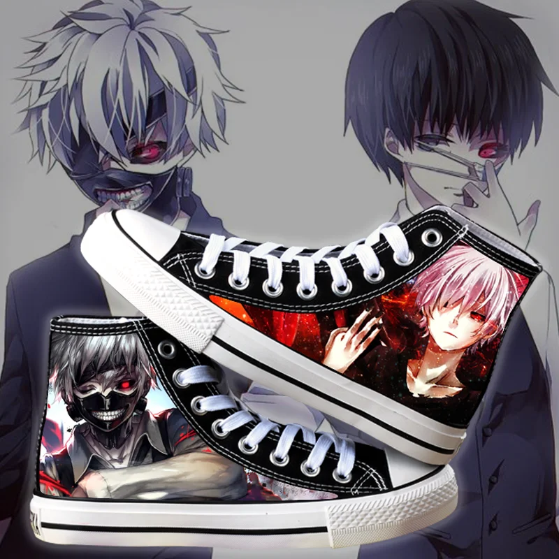 

Tokyo Ghoul cosplay cos shoes fashion canvas shoes casual comfortable men and women college Anime cartoon students low help