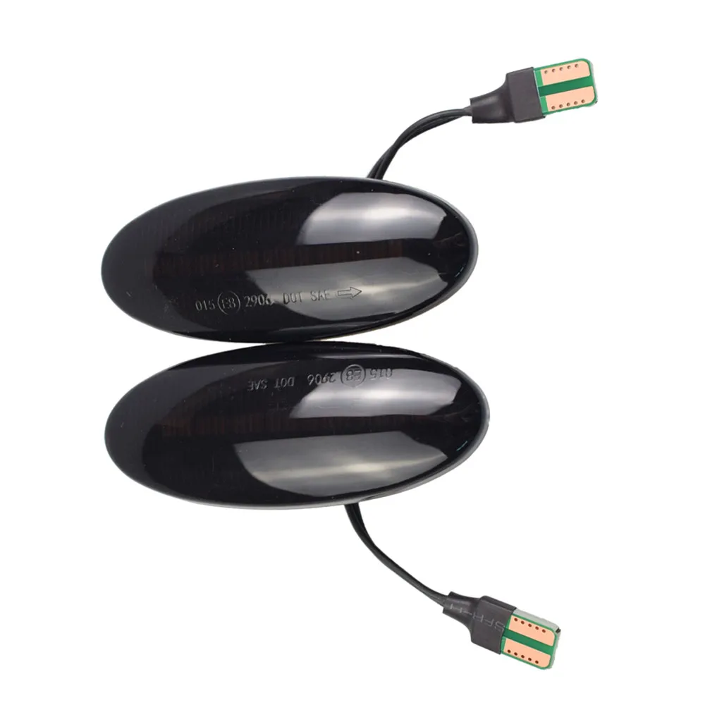 Светодиодный Динамический указатель поворота боковой габаритный фонарь для Nissan