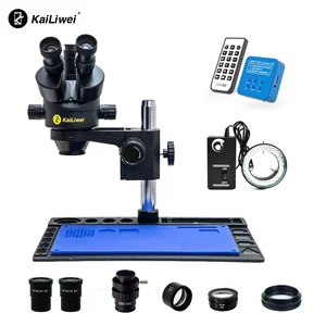 professional 48mp camera hd mobile phone repair tool continuous synchronous zoom microscope 3 5 90x equipment free global shipping