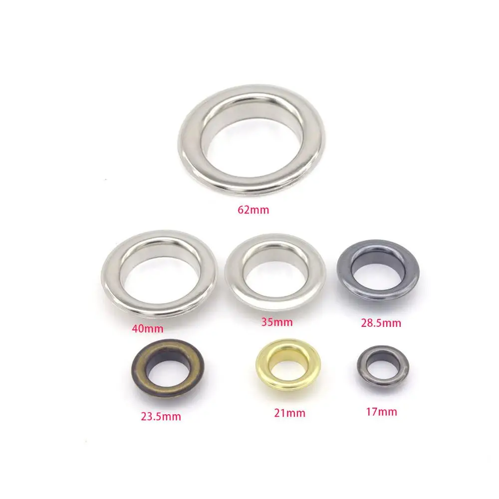 Оптовая продажа 100 компл./лот металлические латунные люверсы с шайбой 17 мм * 10