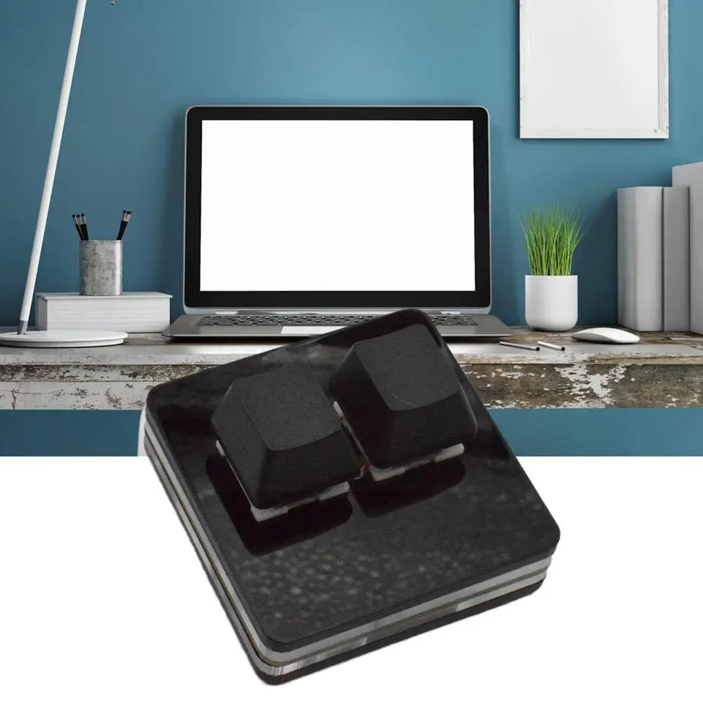 Клавиатура для мыши двухкнопочная под заказ с разделением черных и серебряных