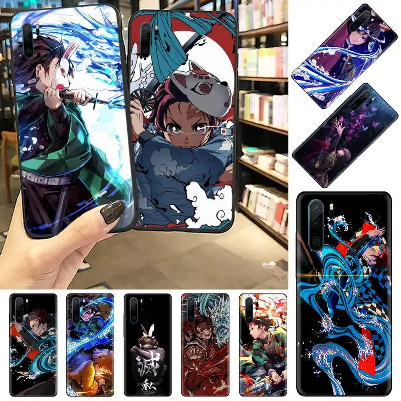 

Anime Demon Slayer Kimetsu Phone Case For Huawei P20 P30 P40 lite Pro P Smart y7 2019 mate 20 nova 3 mate 20