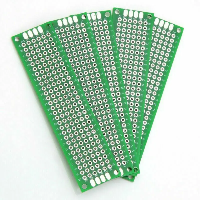 20pcs/lot 5x7 4x6 3x7 2x8cm Double Side Prototype Diy Universal Printed Circuit PCB Board Protoboard For Arduino