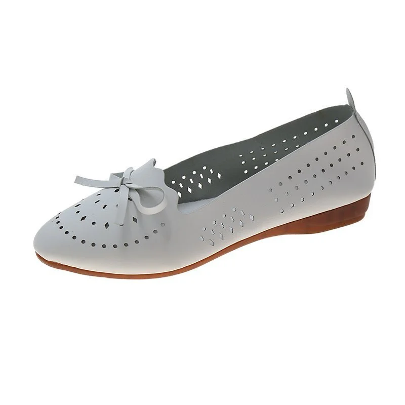 

Woman Shoes 2021 Summer Solid Color Fashion Pointed Comfortable All-match Rubber Flat Shoes Breathable Mesh Shallow Shoes