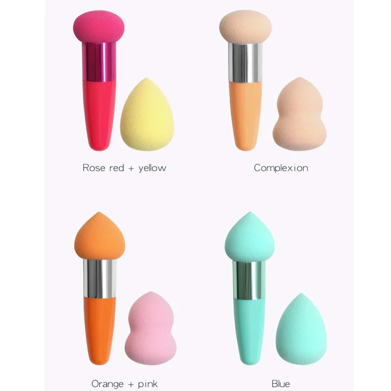 2 шт./компл. Бьюти блендеры для макияжа и губки Губка буфет палочка стержни макияж