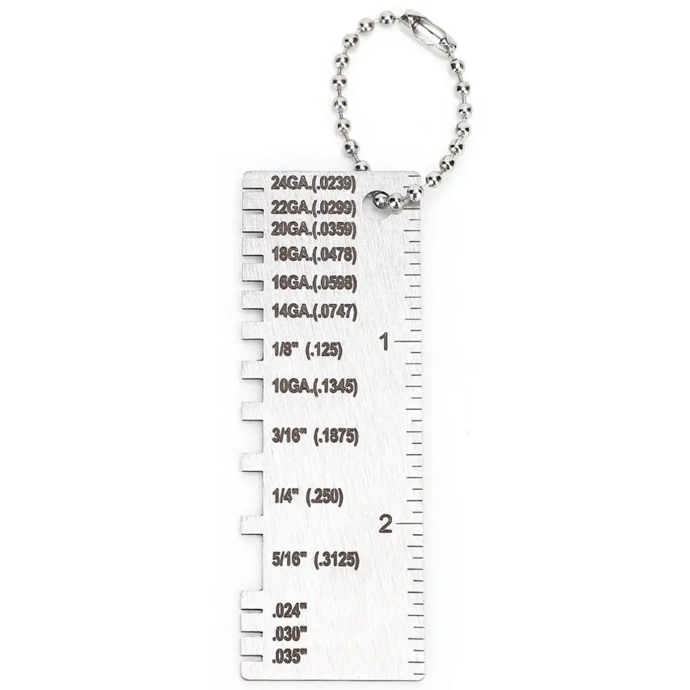 Измеритель толщины металлических листов портативная линейка сварщика