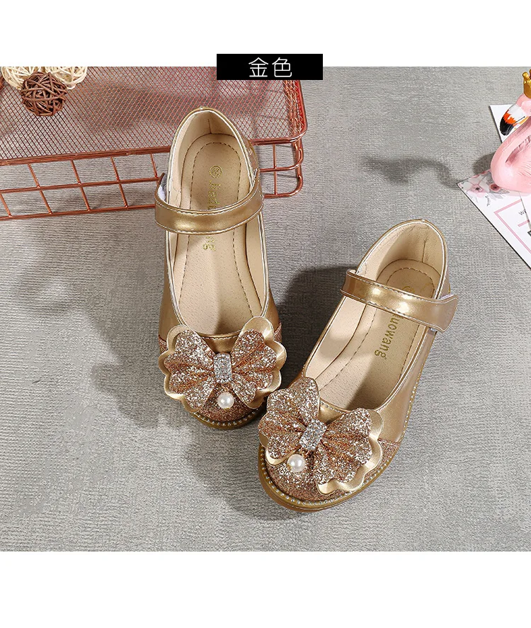 Детская одежда для девочек bling туфли-лодочки Танцы летние туфли на плоской подошве вечерние туфли принцессы для девочки; Цвет: розовый, золотистый, серебристый, красный цвета 25-36 619-6 GZX02