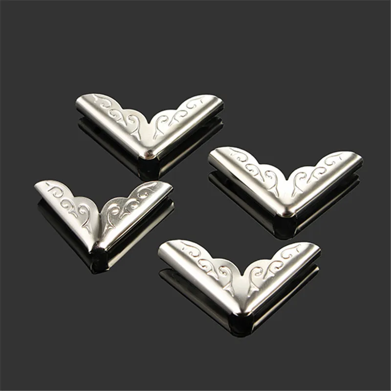 

22mm Book Angle Laptop Protect Horn Folders Notebook Corners Brackets Antique Iron Book Scrapbooking Albums Corner Protect