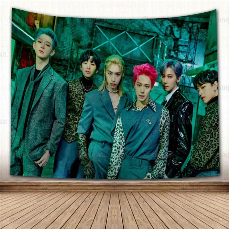 

Новый настенный гобелен ONEUS KPOP, настенный гобелен, настенный гобелен, Фотофон, ткань для стола, настенный гобелен 0512