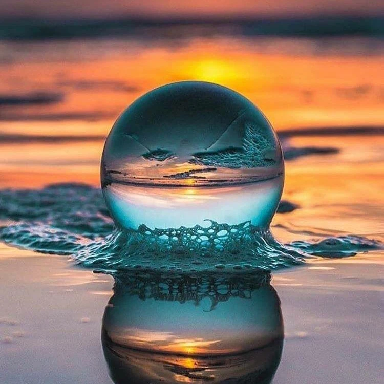 100 мм идеально Lensball прозрачный Стекло хрустальный шар K9 лечебная Сфера Подставки