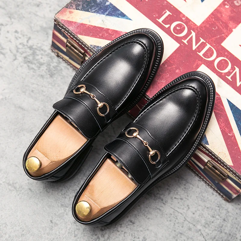 

Autumn new style British casual leather shoes men's spring business suits men's footwear loafers Korean style trendy men's shoes