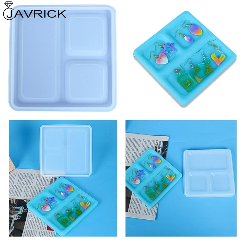Jewelry Storage Tray Epoxy Resin Mold Serving Board Fruit Snack Plate Casting Silicone Mould DIY Crafts Decorations | Украшения и