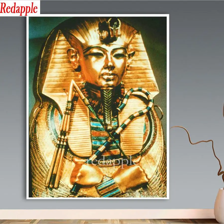 

egyptian pharaoh 3d picture of rhinestones 5d diamond painting diamond mosaic puzzles full square round diamond embroidery sale