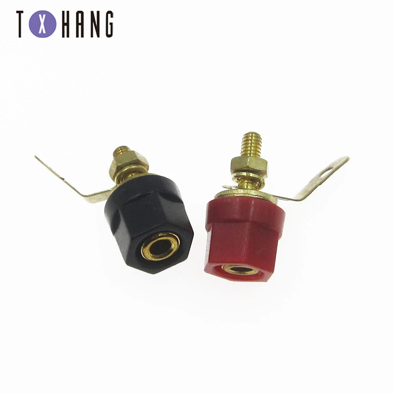 2 шт. банановые вилки пара терминалов двойной 4 мм разъем типа 