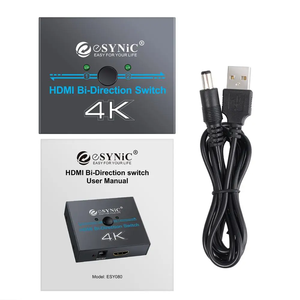 Proster 3D HDMI совместимый сплиттер двунаправленный переключатель поддерживает 4K Ultra