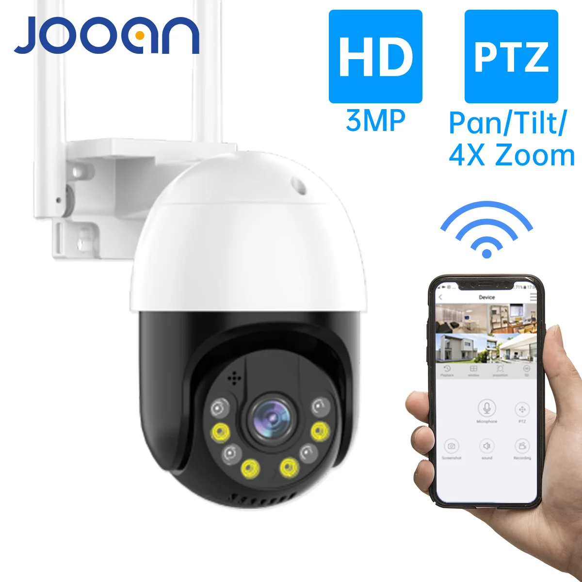 

IP-камера наружная беспроводная, 3 Мп, 5 Мп, PTZ, Wi-Fi