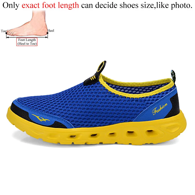 Blue Aqua мужские кроссовки; женская обувь для пляжа моря для ходьбы; zapatillas mujer; вождения, рыбной ловли waterschoenen Мужская Спортивная обувь без шнуровки, Дамская обувь - Цвет: Blue