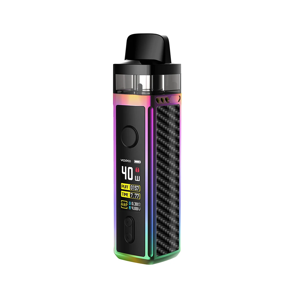 Rainbow Carbon Fiber Испания! VOOPOO VINCI Mod Pod Vape комплект с аккумулятором 1500mAh и 5,5 мл Pod вейп-комплект электронной сигареты против Drag Nano/Drag 2 - Цвет: Rainbow Carbon Fiber