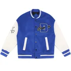 Бейсбольные куртки с Вышивкой Букв, мужские куртки в стиле хип-хоп с пушистыми звездами, Лоскутная куртка с цветными блоками для колледжа, куртки-бомберы в стиле Харадзюку, уличная одежда