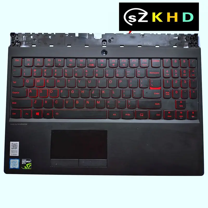 

Used Original Palmrest Top Cover for Lenovo Legion Y7000 -1060 Y530-15 Y7000-15 Upper Case with Backlit US Keyboard Touchpad
