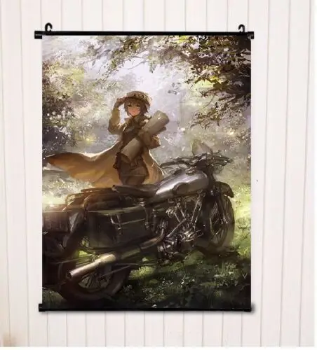 Постер из аниме волокна. Kino No Tabi The Beautiful World Wall прокрутка 60x40 см|Рисование и