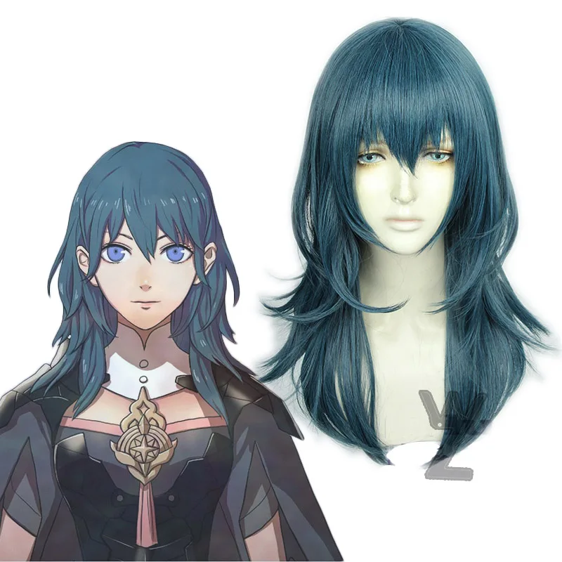 

Newest Byleth Beres Cosplay Wig Fire Emblem Three Houses Cosplay Costume Accessory Halloween Wig High Quality Synthetic Hair