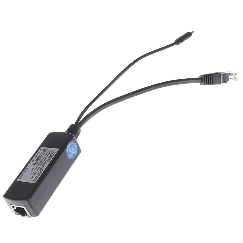 Type-C Poe Splitter Usb 48v To 5v Power Over Ethernet 802.3af 100/1000M For Raspberry |