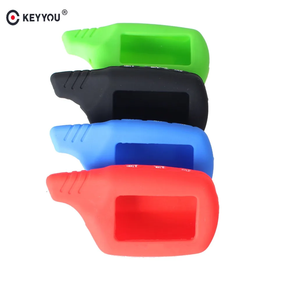 KEYYOU 30 шт ключ крышка B9 B6 силиконовый чехол для Starline B91 B61 A91 A61 B9 B6 V7 ЖК-дисплей брелок автомобиля пульт дистанционного управления 2 полосная автомобильная сигнализация