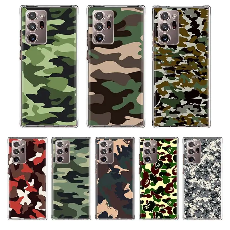 

Camouflage Pattern Camo Military Soft Case Funda For Samsung Galaxy Note 20 Ultra Cover Note 10 Plus 10 Lite 8 9 M31 M30S Coque