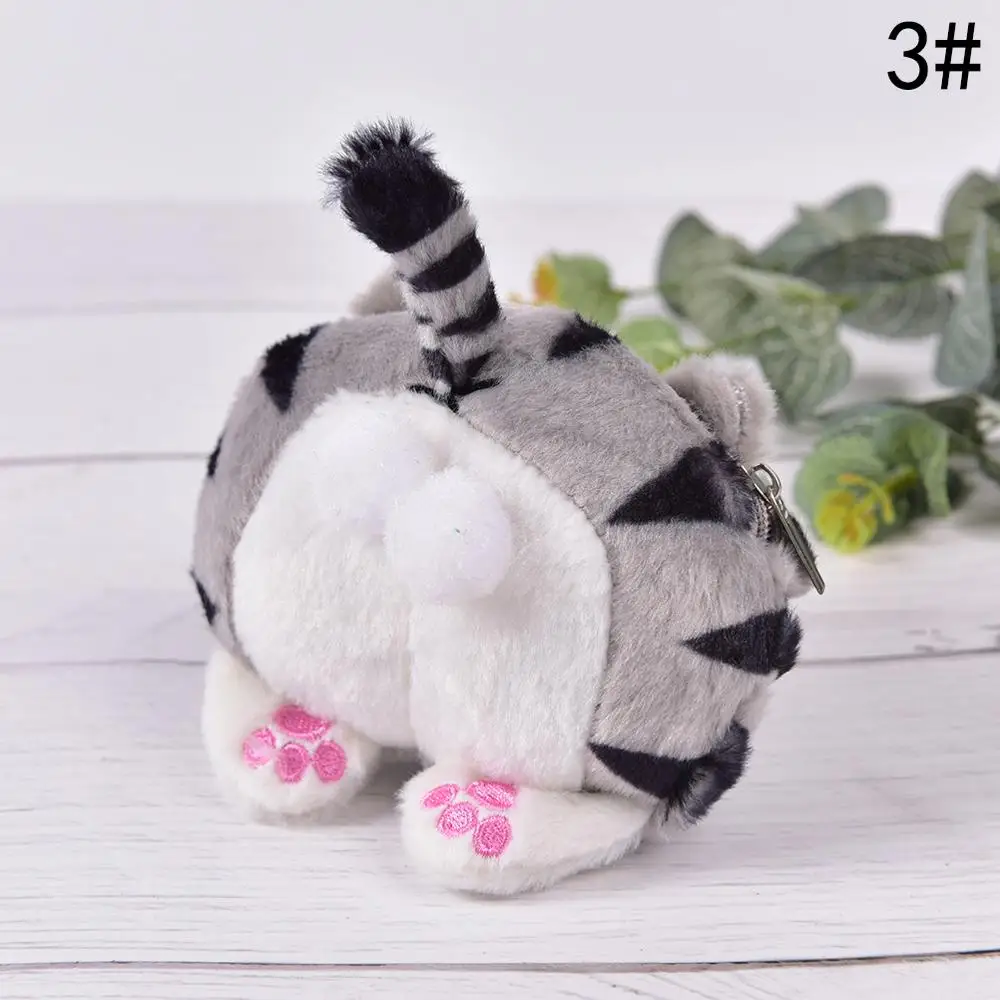 Мини милый кошачий хвост плюшевый Кошелек для монет кошельки Kawaii женский кошелек