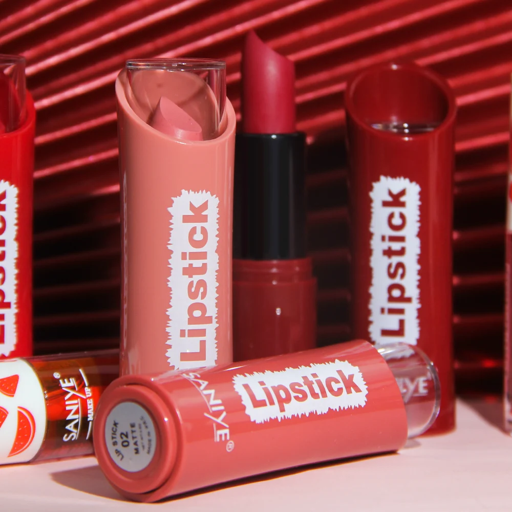 Стойкая матовая губная помада SANIYE нюдовый макияж Увлажняющая красные губы